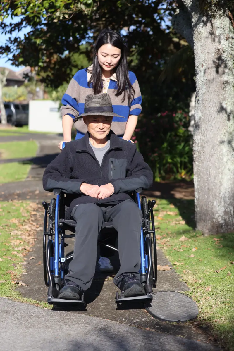 Haven Care caregiver providing gentle palliative support